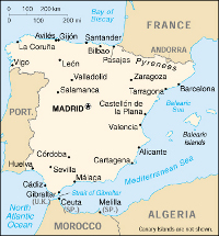 mapa Espanha